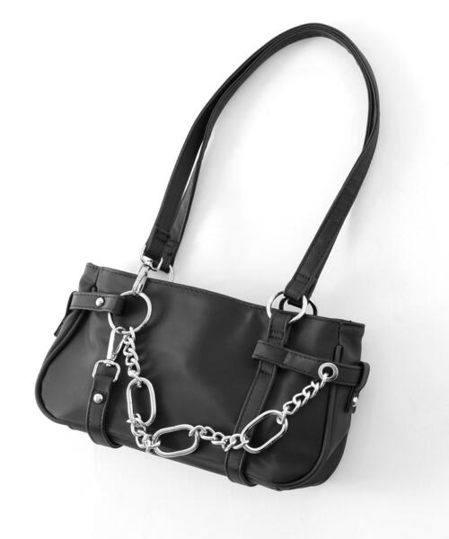 Figments（フィグメンツ）の「チェーンショルダーバッグ（ショルダーバッグ・レディース・ブラック・FREE）」の8枚目の写真