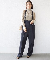 SHIPS | TW ギャバ サスペンダー パンツ◆(その他パンツ)