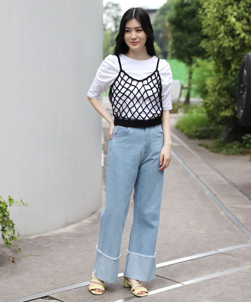 3.3 Field Trip （3.3フィールドトリップ）の「3.3 Field Trip／メッシュベスト 2972988（ベスト・レディース・ホワイト/ブラック/ブルー・FREE）」の18枚目の写真