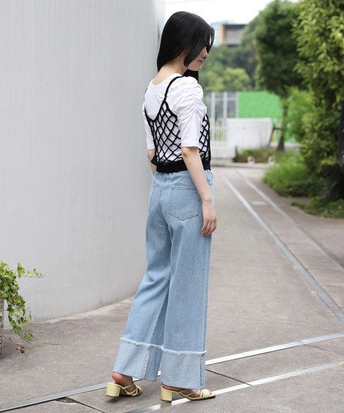 3.3 Field Trip （3.3フィールドトリップ）の「3.3 Field Trip／メッシュベスト 2972988（ベスト・レディース・ホワイト/ブラック/ブルー・FREE）」の19枚目の写真