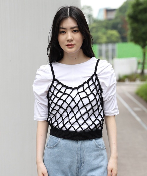 3.3 Field Trip （3.3フィールドトリップ）の「3.3 Field Trip／メッシュベスト 2972988（ベスト・レディース・ホワイト/ブラック/ブルー・FREE）」の20枚目の写真
