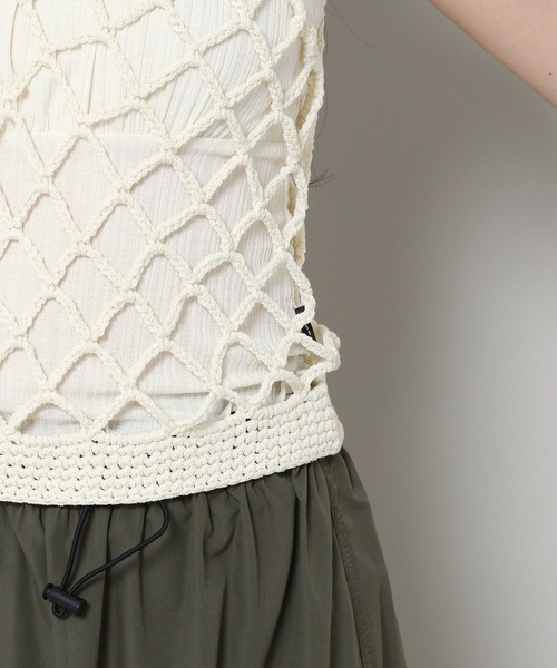 3.3 Field Trip （3.3フィールドトリップ）の「3.3 Field Trip／メッシュベスト 2972988（ベスト・レディース・ホワイト/ブラック/ブルー・FREE）」の14枚目の写真