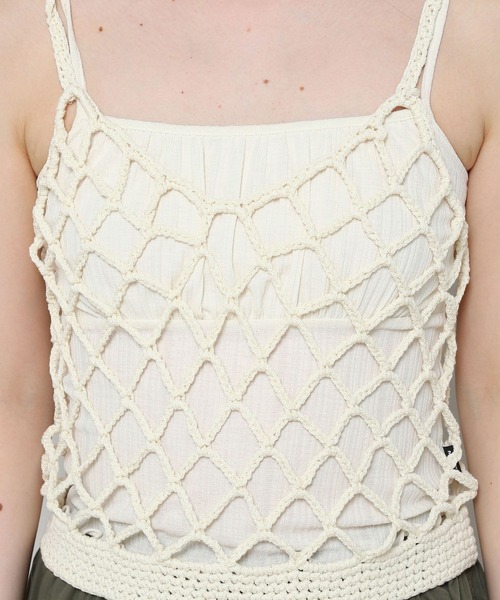 3.3 Field Trip （3.3フィールドトリップ）の「3.3 Field Trip／メッシュベスト 2972988（ベスト・レディース・ホワイト/ブラック/ブルー・FREE）」の16枚目の写真