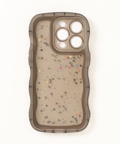 TONE SELECT GOODS（トーンセレクトグッズ）の「【float】キラキラ スパンコール ウェーブデザイン iPhoneケース【iPhoneシリーズ/各種機種対応】（スマホケース/カバー・レディース・ブラック/クリア/パープル/ブルー/ピンク・W/B/A/N/U/C/V/J/H/I/T/O/G/F/Q/P/E/D/iPhone 15 Pro/iPhone 16/iPhone 15/iPhone 16 Pro）」の11枚目の写真