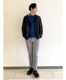 AOURE（アウール）の「カモプリント フーデッドブルゾン（ブルゾン 
