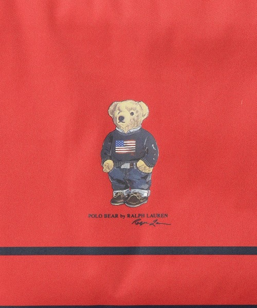 POLO RALPH LAUREN（ポロ ラルフ ローレン）の「ポーチ付きレインバッグ　POLO BEAR（エコバッグ/サブバッグ・レディース・ベージュ/レッド/ネイビー/ブラック・FREE）」の20枚目の写真