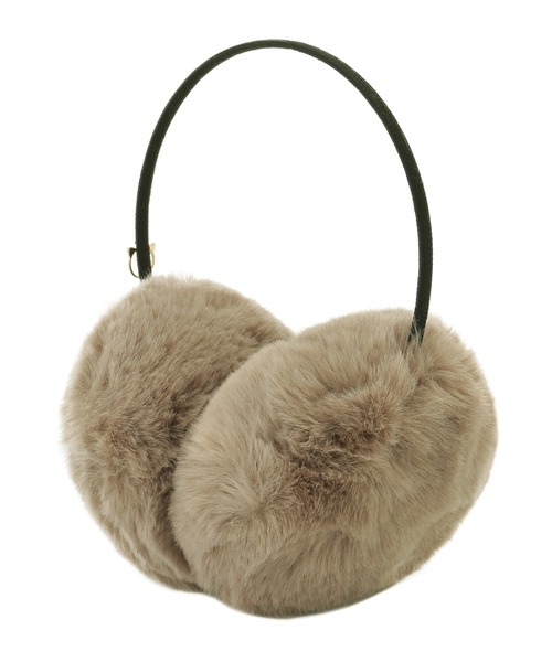 【PAUL & JOE】フェイクファー イヤマフ FUDGE11月号掲載】PAUL & JOE ACCESSOIRES ネコチャーム付
