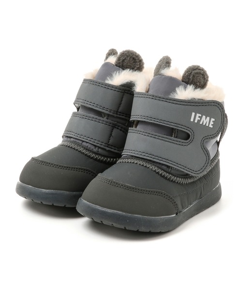 IFME（イフミー）の「BABY｜IFME クマ耳デザインボアライナーブーツ[撥水仕様]（ブーツ・キッズ・ホワイト/グレー/ベージュ/ピンク・13.5cm/13.0cm/15.0cm/14.5cm/12.5cm/14.0cm/12.0cm）」の3枚目の写真