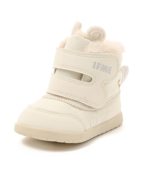 IFME（イフミー）の「BABY｜IFME クマ耳デザインボアライナーブーツ[撥水仕様]（ブーツ・キッズ・ホワイト/グレー/ベージュ/ピンク・13.5cm/13.0cm/15.0cm/14.5cm/12.5cm/14.0cm/12.0cm）」の6枚目の写真