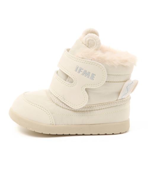 IFME（イフミー）の「BABY｜IFME クマ耳デザインボアライナーブーツ[撥水仕様]（ブーツ・キッズ・ホワイト/グレー/ベージュ/ピンク・13.5cm/13.0cm/15.0cm/14.5cm/12.5cm/14.0cm/12.0cm）」の7枚目の写真