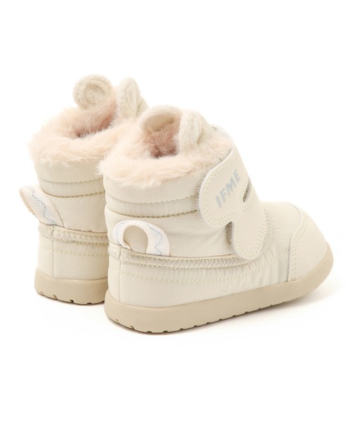 IFME（イフミー）の「BABY｜IFME クマ耳デザインボアライナーブーツ[撥水仕様]（ブーツ・キッズ・ホワイト/グレー/ベージュ/ピンク・13.5cm/13.0cm/15.0cm/14.5cm/12.5cm/14.0cm/12.0cm）」の9枚目の写真