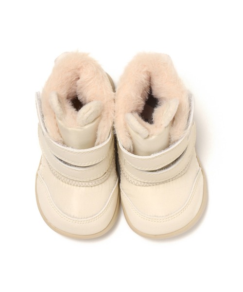 IFME（イフミー）の「BABY｜IFME クマ耳デザインボアライナーブーツ[撥水仕様]（ブーツ・キッズ・ホワイト/グレー/ベージュ/ピンク・13.5cm/13.0cm/15.0cm/14.5cm/12.5cm/14.0cm/12.0cm）」の10枚目の写真