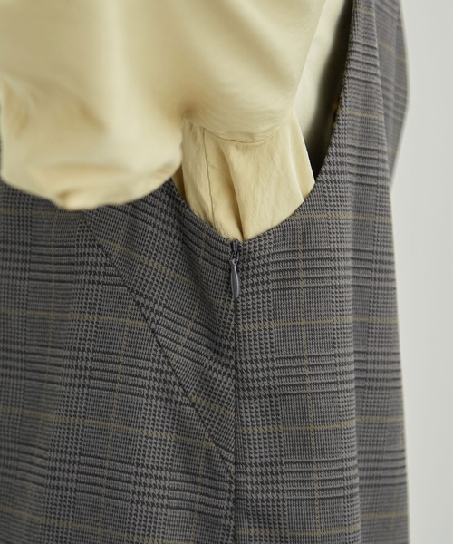 ROPE' PICNIC（ロペピクニック）の「LANATECジャンスカ（チェック＆無地）（ジャンパースカート・レディース・ベージュ系その他2/ベージュ/ダークブラウン/ブラック/グレー系その他・38/36）」の14枚目の写真