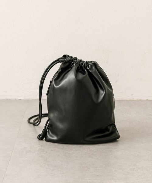 loti（ロティ）の「loti 巾着ショルダーBAG（ショルダーバッグ・レディース・グリーン/オフホワイト/ブラック・ONE SIZE）」の20枚目の写真