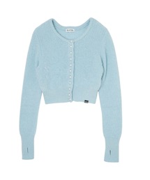 PEARL BUTTON KNIT CARDIGAN