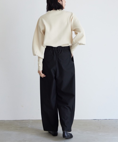 for/c(フォーシー)の「タックワイドパンツ【サスティナブル】(その他パンツ・レディース・グレー/ブラック・LL/M/L)」の10枚目の写真