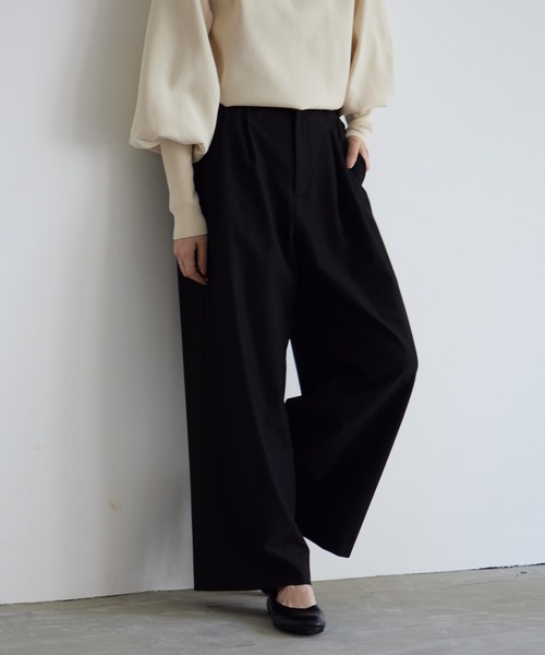 for/c(フォーシー)の「タックワイドパンツ【サスティナブル】(その他パンツ・レディース・グレー/ブラック・LL/M/L)」の12枚目の写真