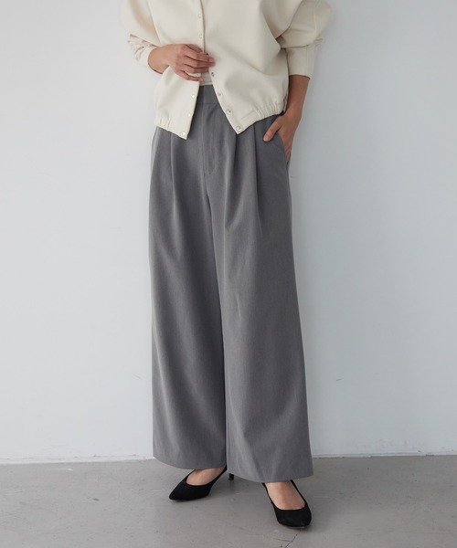 for/c(フォーシー)の「タックワイドパンツ【サスティナブル】(その他パンツ・レディース・グレー/ブラック・LL/M/L)」の18枚目の写真