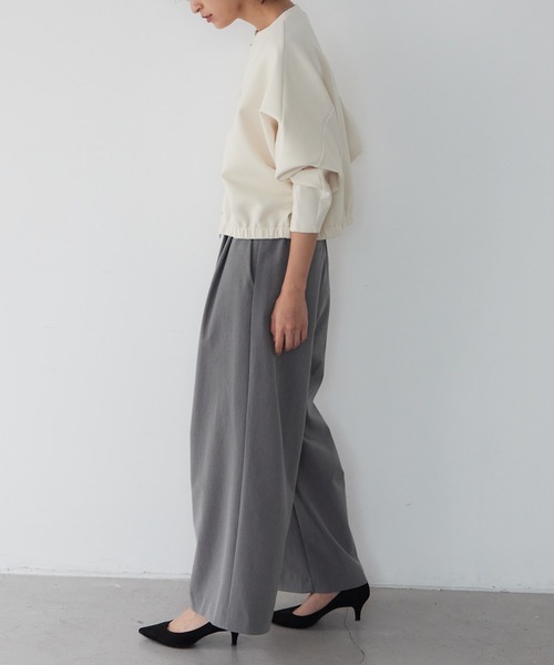 for/c(フォーシー)の「タックワイドパンツ【サスティナブル】(その他パンツ・レディース・グレー/ブラック・LL/M/L)」の20枚目の写真