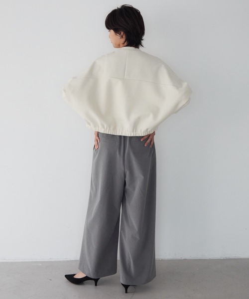 for/c(フォーシー)の「タックワイドパンツ【サスティナブル】(その他パンツ・レディース・グレー/ブラック・LL/M/L)」の21枚目の写真