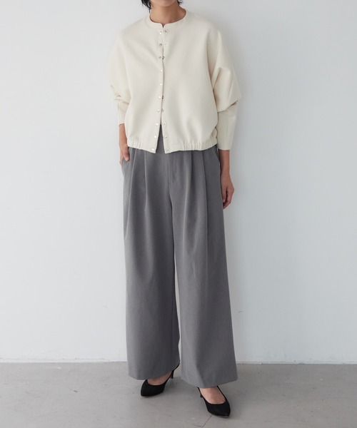 for/c(フォーシー)の「タックワイドパンツ【サスティナブル】(その他パンツ・レディース・グレー/ブラック・LL/M/L)」の22枚目の写真