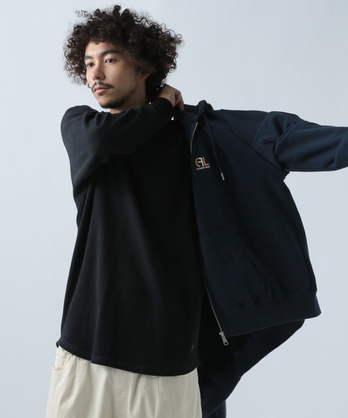 BAYFLOW(ベイフロー)の「スムースプレーン長袖Tシャツ(Tシャツ/カットソー・メンズ・チャコール/カーキ/オフホワイト/グレー・LARGE/SMALL/MEDIUM)」の4枚目の写真