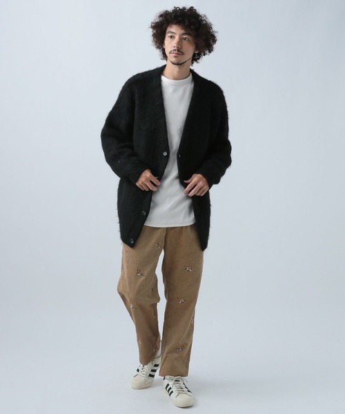 BAYFLOW(ベイフロー)の「スムースプレーン長袖Tシャツ(Tシャツ/カットソー・メンズ・チャコール/カーキ/オフホワイト/グレー・LARGE/SMALL/MEDIUM)」の5枚目の写真