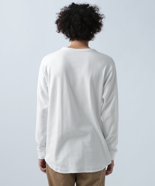 BAYFLOW(ベイフロー)の「スムースプレーン長袖Tシャツ(Tシャツ/カットソー・メンズ・チャコール/カーキ/オフホワイト/グレー・LARGE/SMALL/MEDIUM)」の10枚目の写真