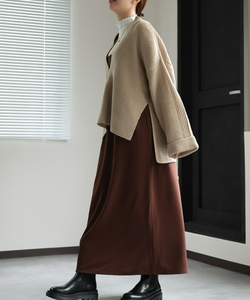 sakishimatokyo(サキシマトーキョー)の「起毛 キーネックニットトップス(ニット/セーター・レディース・ブルー/ブラック/オフホワイト/アイボリー・FREE)」の13枚目の写真