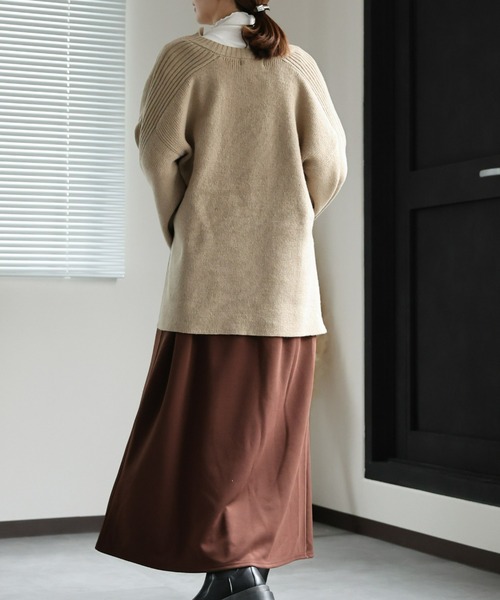 sakishimatokyo(サキシマトーキョー)の「起毛 キーネックニットトップス(ニット/セーター・レディース・ブルー/ブラック/オフホワイト/アイボリー・FREE)」の15枚目の写真