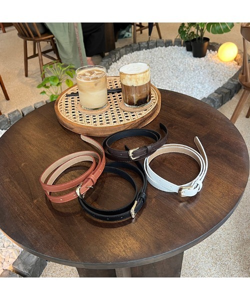 MODE ROBE（モードローブ）の「ゴールドバックルベルト（ベルト・レディース・ブラック/ホワイト/ブラウン/キャメル・FREE）」の6枚目の写真