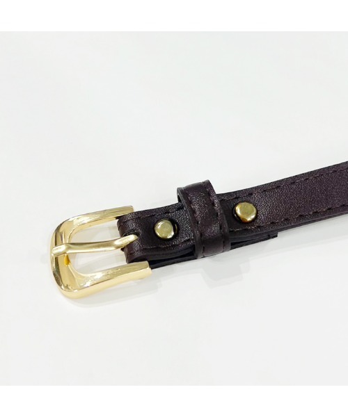 MODE ROBE（モードローブ）の「ゴールドバックルベルト（ベルト・レディース・ブラック/ホワイト/ブラウン/キャメル・FREE）」の11枚目の写真