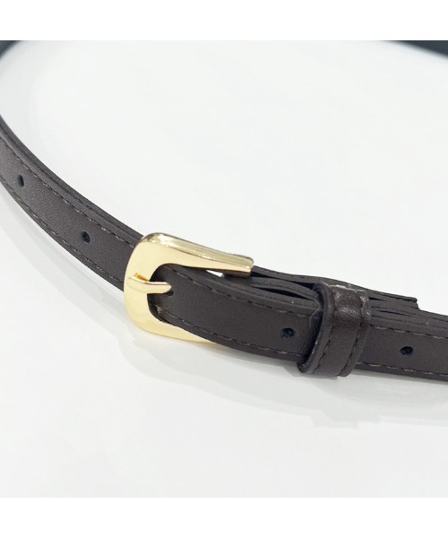 MODE ROBE（モードローブ）の「ゴールドバックルベルト（ベルト・レディース・ブラック/ホワイト/ブラウン/キャメル・FREE）」の12枚目の写真