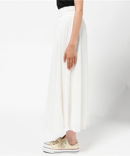 WEGO（ウィゴー）の「WEGO/クレープマキシスカート（スカート・レディース・ネイビー/レッド/オフホワイト・FREE）」の8枚目の写真