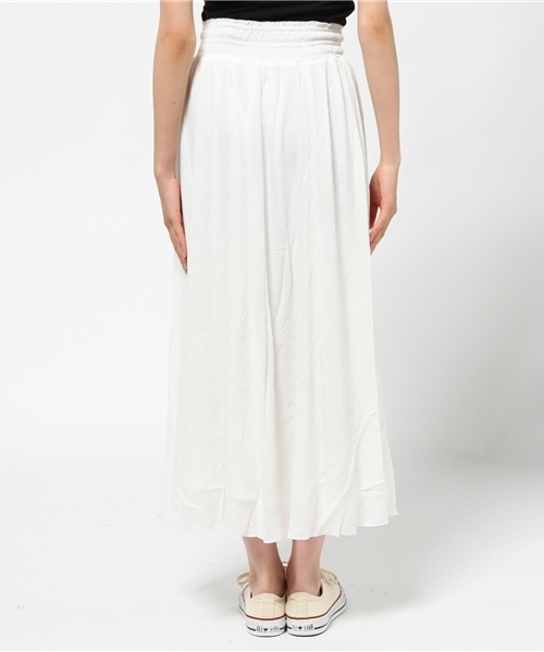 WEGO（ウィゴー）の「WEGO/クレープマキシスカート（スカート・レディース・ネイビー/レッド/オフホワイト・FREE）」の9枚目の写真