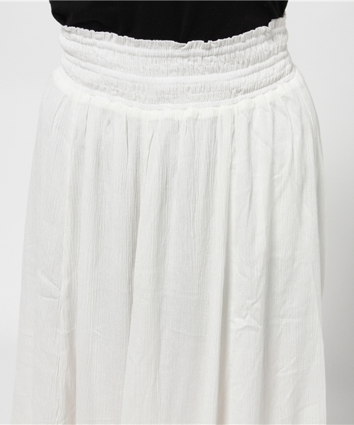 WEGO（ウィゴー）の「WEGO/クレープマキシスカート（スカート・レディース・ネイビー/レッド/オフホワイト・FREE）」の10枚目の写真