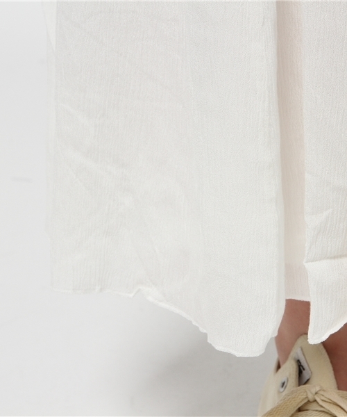 WEGO（ウィゴー）の「WEGO/クレープマキシスカート（スカート・レディース・ネイビー/レッド/オフホワイト・FREE）」の11枚目の写真