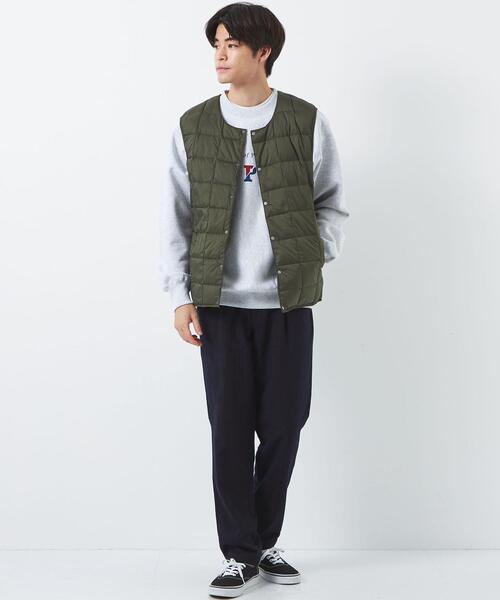 green label relaxing（グリーンレーベルリラクシング）の「ウォッシャブル ホームスパン チェック 1P ユーティリティ パンツ -ストレッチ-（その他パンツ・メンズ・ダークグレー/ネイビー・L/M/XL/S）」の4枚目の写真