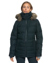 ROXY（ロキシー）の「QUINN JK/ロキシーフードファー付きスキースノーボードジャケット（その他アウター・レディース）」