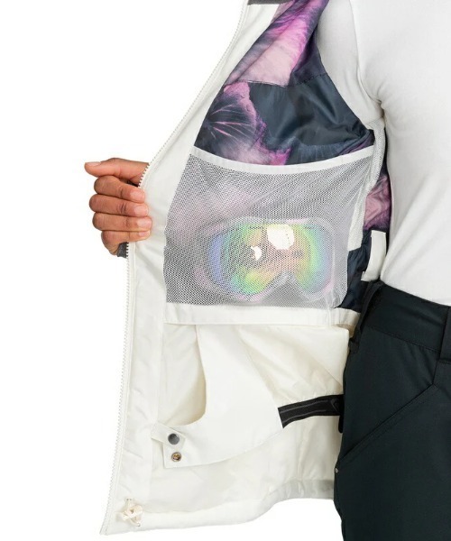 ROXY（ロキシー）の「QUINN JK/ロキシーフードファー付きスキースノーボードジャケット（その他アウター・レディース・ブラック/ホワイト・LARGE）」の21枚目の写真