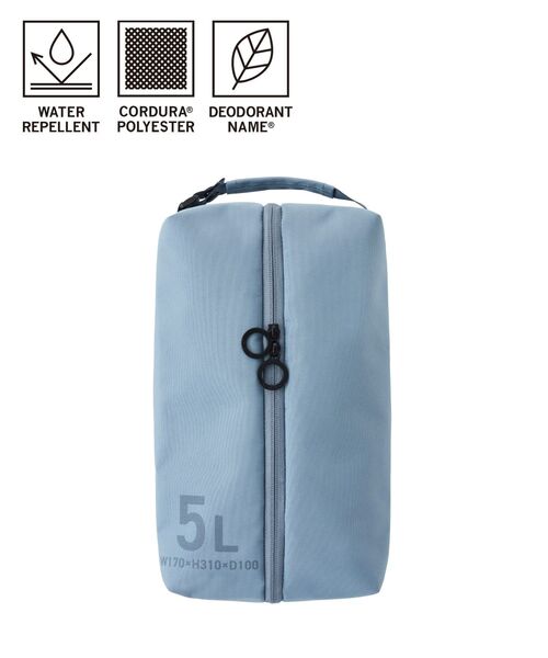TRAVEL SHOP MILESTO（トラベルショップミレスト）の「MILESTO UTILITY シューズバッグ 5L（トラベルグッズ・レディース・ブラック/グレー系その他/グレイッシュベージュ/ネイビー/オレンジ/グリーン・ﾌﾘ-）」の4枚目の写真
