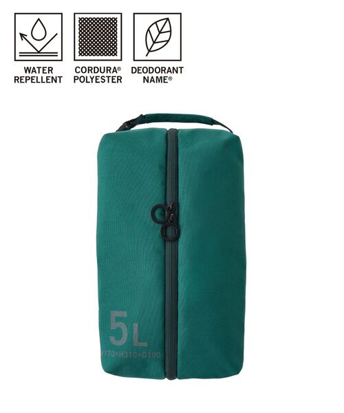 TRAVEL SHOP MILESTO（トラベルショップミレスト）の「MILESTO UTILITY シューズバッグ 5L（トラベルグッズ・レディース・ブラック/グレー系その他/グレイッシュベージュ/ネイビー/オレンジ/グリーン・ﾌﾘ-）」の5枚目の写真