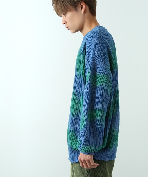 TAN◆ニット・セーター(厚手)/FREE/ウール/TN20AW022 タカキュー TAKA-Q ウォッシャブル グラデーションケーブル