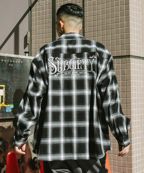 Subciety（サブサエティ）の「OMBRE CHECK SHIRT（シャツ/ブラウス