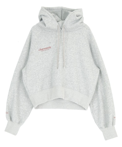 裏起毛ロゴショートフード付きプルオーバー（パーカー）｜titivate