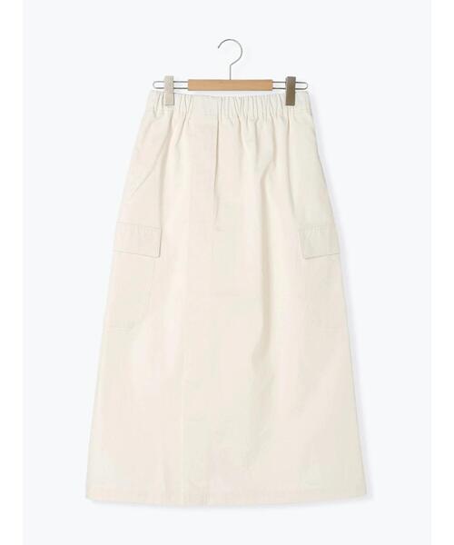 Samansa Mos2 blue（サマンサモスモスブルー）の「◎アソートカーゴロングスカート（スカート・レディース・キナリ/ネイビー/カーキ/ブラック・F）」の14枚目の写真