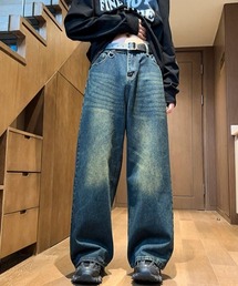 MGV（エムジーヴィー）の「ヴィンテージ風ワイドデニム（デニムパンツ）」