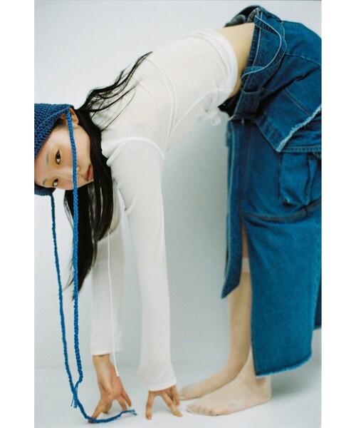 Ray BEAMS（レイビームス）の「Ray BEAMS / デニム ビスチェ（キャミソール・レディース・ブルー/ブラック・0/1）」の17枚目の写真