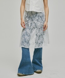 FEKETE | LACE FLARED SKIRT / レースフレアスカート(スカート)