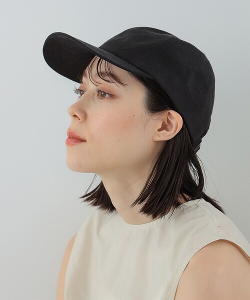 Ray BEAMS（レイビームス）の「Ray BEAMS / リネン キャップ（キャップ・レディース・グレー系その他/ブラック/ピンク・ONE SIZE）」の6枚目の写真